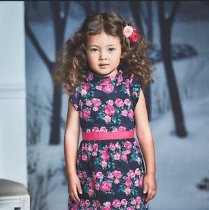 janie and jack Girls Floral Dress Size 4 Years