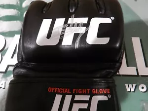 BROCK LESNAR AUTOGRAPHED OFFICIAL UFC GLOVE "TOUGH" LOOK - Picture 1 of 3