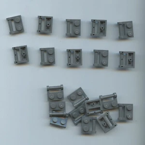 LEGO x 20 Dark Bluish Gray Plate, Modified 1 x 2 with Bar Handle on Side Closed - Picture 1 of 1