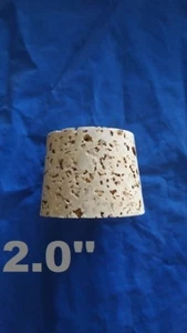 "Tapón de corcho redondo estilo cónico artesanías laboratorio de pesca vino todo natural**2,0""" - Imagen 1 de 6