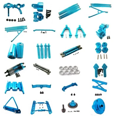 Aluminum metal Upgrade DIY parts Blue Fit For AXIAL SCX10 ELECTRIC 4WD Rc Car - Image 1 of 4