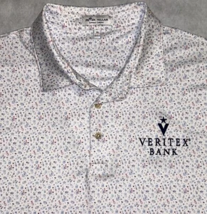 Peter Millar Summer Comfort Polo Men’s XL VERITEX BANK Cocktail Print Polo - Picture 1 of 6