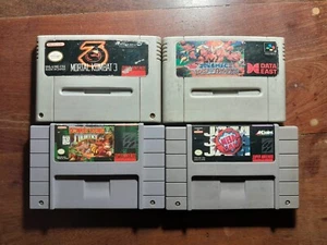 snes games lot of 4 - all work well - Picture 1 of 4