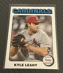 2024 Topps Heritage White Border SP Rookie #344 Kyle Leahy - Picture 1 of 2