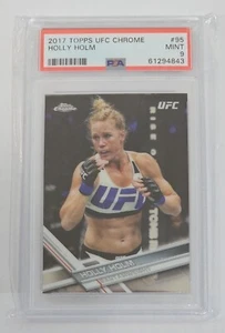 2017 Topps UFC Chrome #95 Holly Holm PSA 9 Mint PSA Certification Verification - Picture 1 of 3