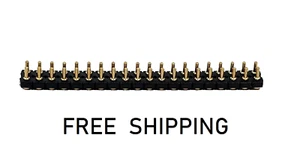 (1x) 40 Position Low Profile Socket Strip - 0.100" (2.54mm) - Gold Plated - Picture 1 of 3
