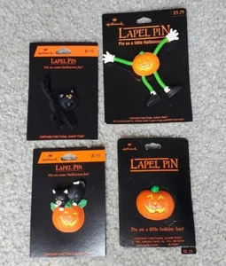 Halloween Hallmark Pin Lot new unused Lot of 4 Free Shipping! - Picture 1 of 5