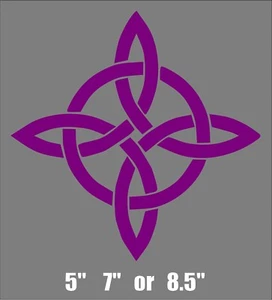 Witch Knot Decal Wicca Wiccan Pagan Witches car window vinyl altar sticker - Picture 1 of 8