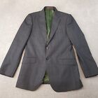Charles Tyrwhitt Mens Blazer 40R Grey Plaid Check Wool Suit Jacket Smart Casual