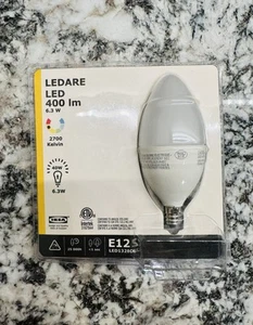 IKEA Ledare LED Bulb E12 400 lm Warm Chandelier Brand New - Picture 1 of 2