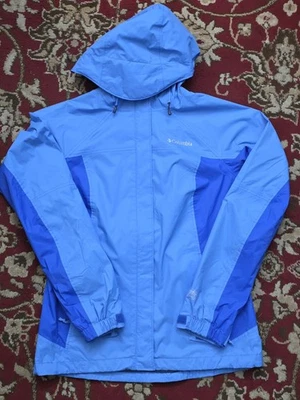 женский синий Columbia дождя пальто/ветровка sz S - Изображение 1 из 4
