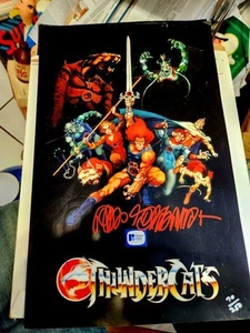 Rankin/Bass' offizieller Thundercats 11 x 17" Druck signiert von Rick Goldschmidt  - Bild 1 von 16