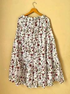 Beautiful Anokhi Summer printe Floral Print long Mimi cotten Skite & gift item - Picture 1 of 8