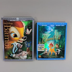 Bambi (2-Disc Diamond Ed. Blu-ray/DVD) and Bambi II (Special Ed. Blu-Ray/DVD) - Foto 1 di 11