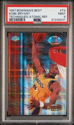 Bowman's Best Kobe Bryant Techniques 1997 refractor atómico #T4 PSA 9 Foto 1 de 2