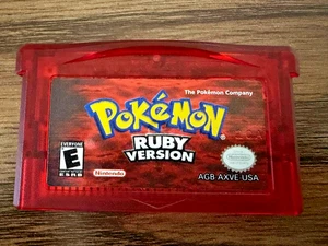 Pokémon Ruby Version USA Authentic English GBA Cartridge w/ Jirachi Save Data - Picture 1 of 12