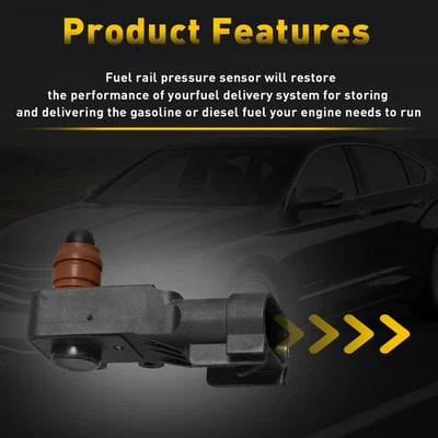 for Chevrolet 09-13 Express 1500 2500 3500 Base LS LT Rail Fuel Pressure Sensor - Image 1 of 4