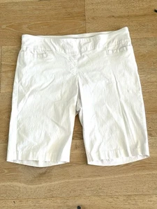 Dana Buchman SuperStretch weiße Bermuda Wandershorts Damen Gr. L " - Bild 1 von 7