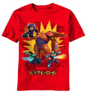 Official Disney Big Hero 6 Michael Baymax Juvenile T-Shirt - Robot Baymax Hiro - Picture 1 of 1