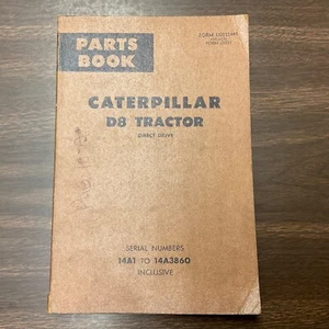 CAT Caterpillar D8 PARTS MANUAL BOOK CATALOG TRACTOR BULLDOZER GUIDE 14A1-3860 - Picture 1 of 4