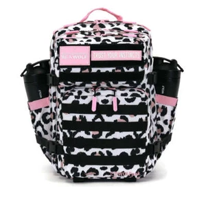 35L Rucksack Leopard rosa Reißverschluss - Bild 1 von 24