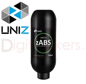 UNIZ GREEN zABS Résine 500ml Différentes Couleurs Impression 3D - Photo 1/6