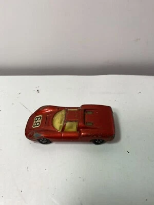Matchbox Lesney Superfast No. 68 Porche Rojo Inglaterra Vintage Hong Kong 1970 605 Foto 1 de 4