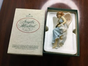 Hallmark Keepsake Ornament 1988 Angelic Minstrel Limited Edition Hand Painted - Picture 1 of 3