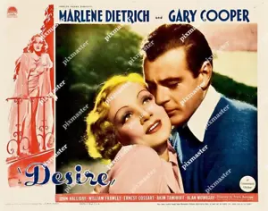 DESIRE 1936 MARLENE DIETRICH GARY COOPER 11X14 JEWEL SMUGGLING MOVIE LOBBY CARD - Picture 1 of 1