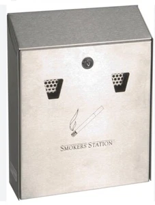 Howard United Receptacle, Inc. Smoker’s Station Cigarette Receptacle. - Picture 1 of 7