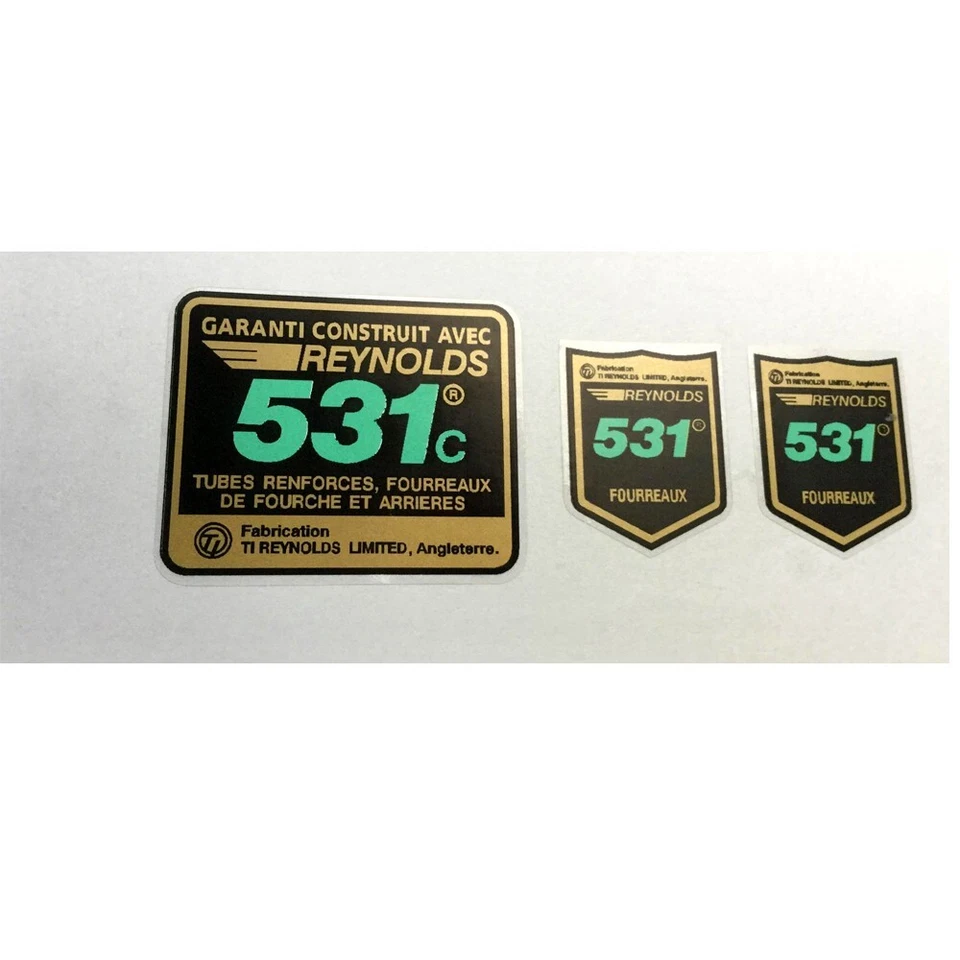 Calcomanías francesas de cuadro y horquilla Reynolds 531C TI Foto 1 de 1