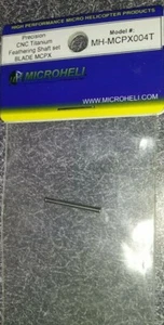 Microheli Precision CNC Titanium Feathering Shaft Set MCP MH-MCPX004T New - Imagen 1 de 1
