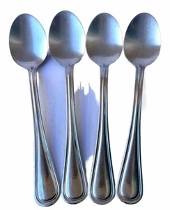 Oneida Tress Stainless Flatware Dessert Tea Spoons 6 3/8” Set 4 - Picture 1 of 8
