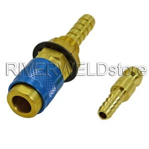 Water-Cooled & Gas Adapter Quick Connector Fitting Fit TIG Welding Torch Intake - Picture 1 of 9