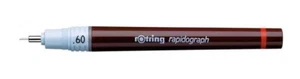 ROTRING - RAPIDOGRAPH - TRATTO 0,60mm - PENNA A CHINA - DISEGNO TECNICO - RO/060 - Picture 1 of 1