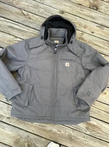 Herren Carhartt Quick Duck Mantel - Brust Arm Zwickel - Kapuze - gefüttert Gr.XL - Bild 1 von 9