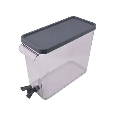 Dispensador de nevera delgado de acrílico de 2 galones Mainstays, gris, 13,00 x 5,40 x 9,85 pulgadas Foto 1 de 4