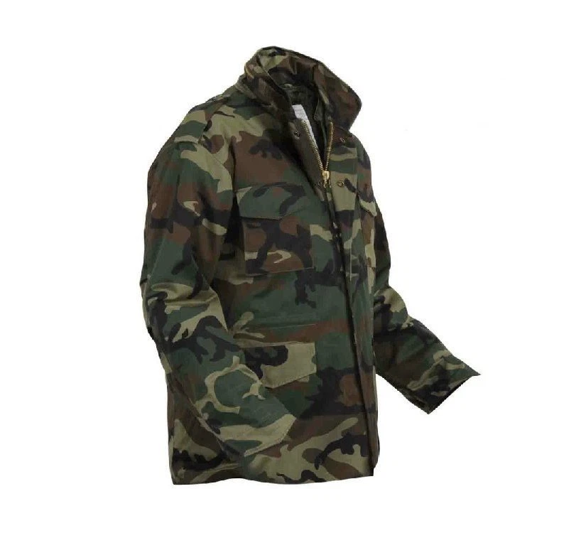 CHAQUETA DE CAMPO MILITAR WOODLAND CAMOFLAGE ROTHCO M65 CON FORRO TALLA S A 6X Foto 1 de 1