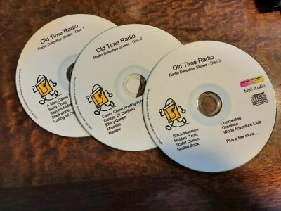 Huge Crime Mystery Detective / Old Time Radio shows OTR -  on 3 Mp3 CDs - Image 1 of 4