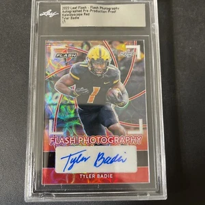 TYLER BADIE RC 2022 LEAF FLASH Auto Kaleidoscope Red 1/1 Flash Photography - Picture 1 of 2