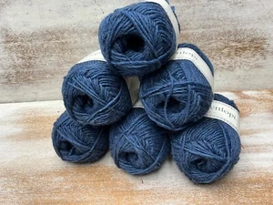 Lot of 6 LETTLOPI YARN Lopi Worsted aran 100% Icelandic wool - 9419 ocean blue - Picture 1 of 6