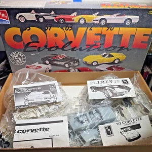 Vtg AMT ERTL Corvette Evolution 5 Model Kits '53 '57 '63 '72 '96 Open Box EUC - Picture 1 of 20