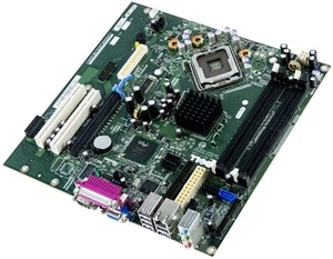MAINBOARD DELL 0HH807 HH807 Socket 775 DDR2 PCI-E PCI Intel 945G OPTIPLEX GX620 - Bild 1 von 3