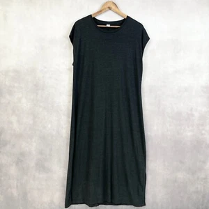 Old Navy Womens Maxi Dress Size L Tee Shirt Linen Blend Minimalist Casual Resort - Picture 1 of 11