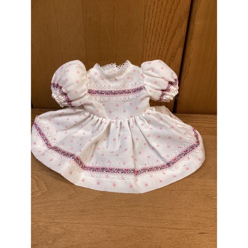 VETEMENTS Vestito Bambola Ideale Personaggio Americano Effanbee Toni Shirley Sue Rosa Bianco