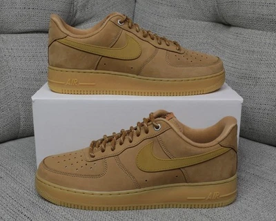 Zapatos deportivos Nike Air Force 1 bajos en lino trigo para hombre talla 8,5-17 (CJ9179-200) Foto 1 de 4