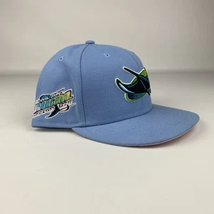 New Era 59FIFTY Tampa Bay Devil Rays Blue 1998 Patch 7 5/8 Hat Club Cap MLB - Picture 1 of 16