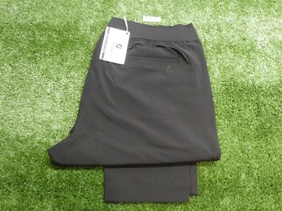 NUEVO Pantalones de golf FootJoy ligeros al tobillo negros grandes 28283 para mujer Foto 1 de 2