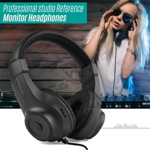 Kabelgebunden Stereo Monitor Kopfhörer Over Ear Headset für Gitarrenverstärker Mixer RMDQ - Bild 1 von 12