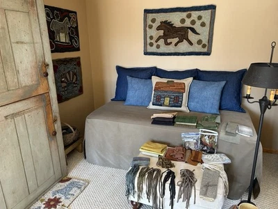 Primitive Rug Hooking Linen  - Two 1/2 Yard Blanks - Image 1 of 4